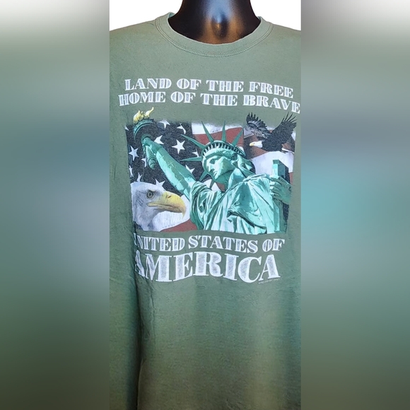 Patriotic Lady Liberty Tshirt by Five Star - Picture 2 of 4